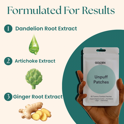 Unpuff Patches- For Healthy Digestion & Fluid Balance